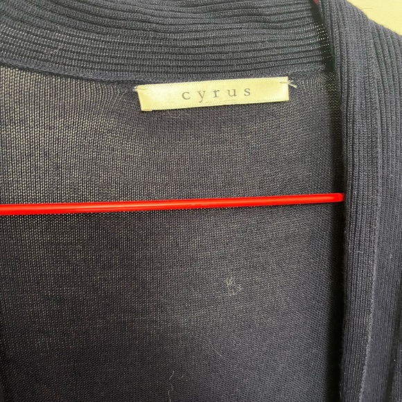Cyrus Women's Midnight Blue Knit Cardigan - Picture 3 of 3